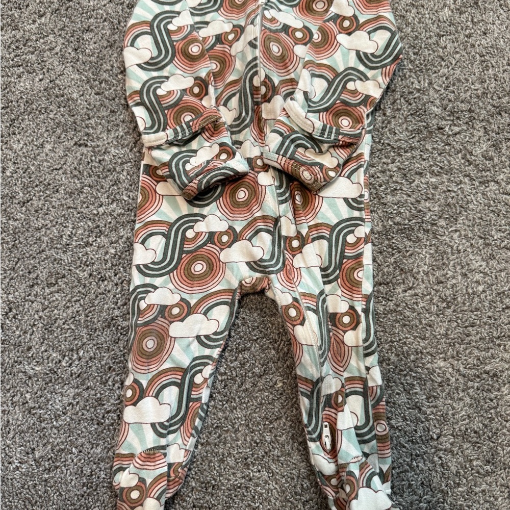 Kate Quinn Kids One Piece with Retro Swirl Pattern